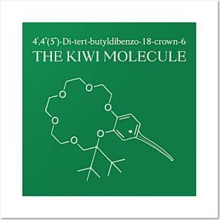 The Kiwi Molecule - chemistry Posters and Art